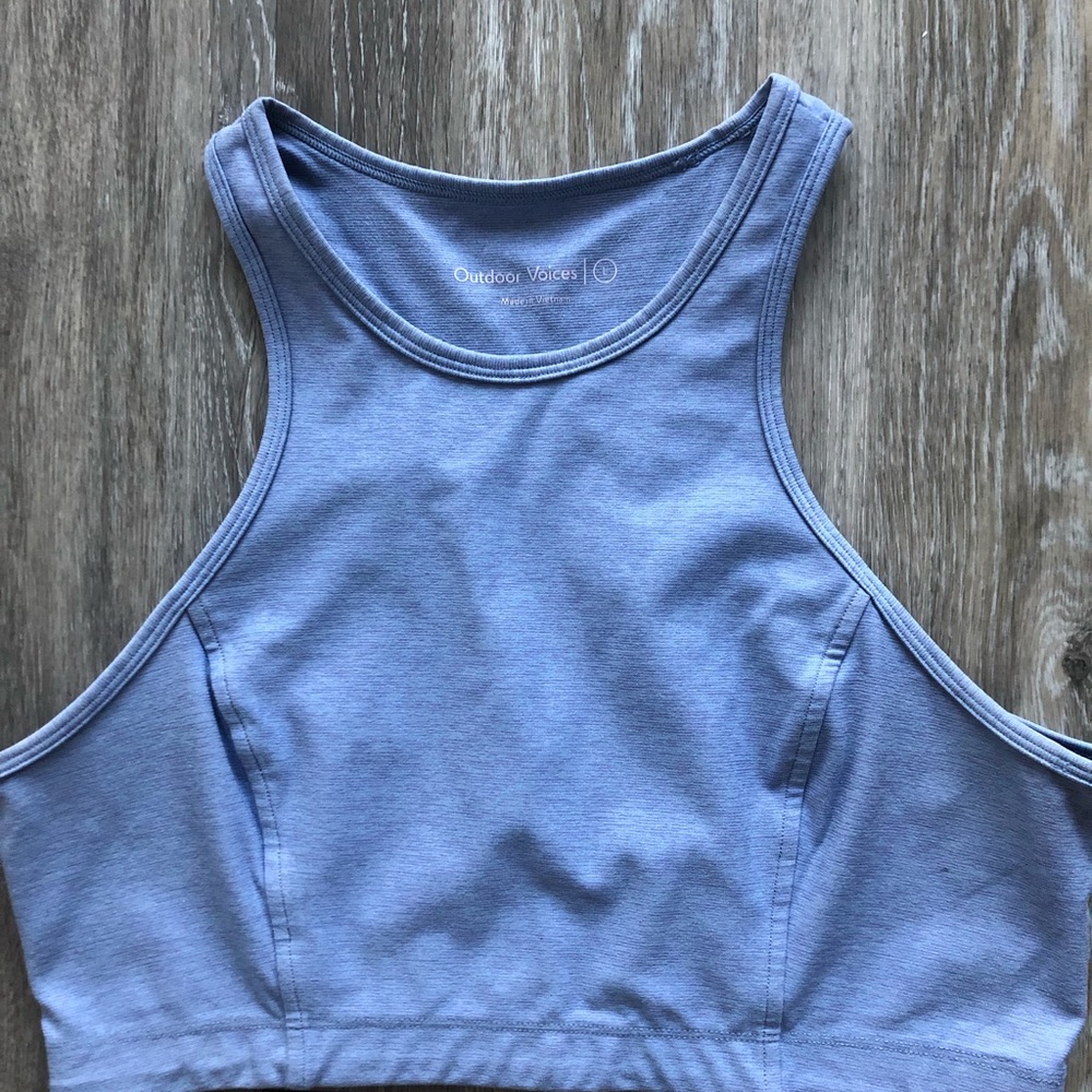 Outdoor voices crop top-lilac color